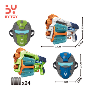 Sicuro Soft Bullet Kids plastica manuale tiro continuo giocattolo Sniper Gun EVA Soft Bullet Gun con maschera giocattolo Set per bambini - Product Image 2