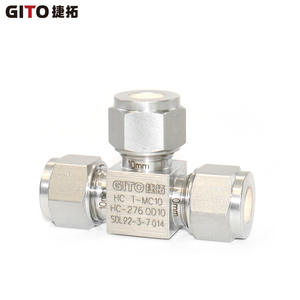 HC-276 Hastelloy Alloy T-Connector High-Pressure Compression Fitting for <b>Other</b> <b>Connectors</b> - Product Image 3