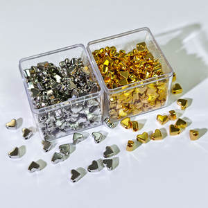 Nuovo Prodotto 2026: Perline d'oro e d'argento a forma di cuore, 1 pezzo/30g, per creazione fai da te di collane e bracciali, affascinanti, alla moda e all'avanguardia - Product Image 2