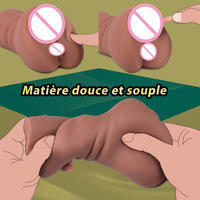 Jouets sexuels, gobelet de masturbation souple, vagin réaliste, langue, anus, 3 en 1, Pocket Pussies pour hommes