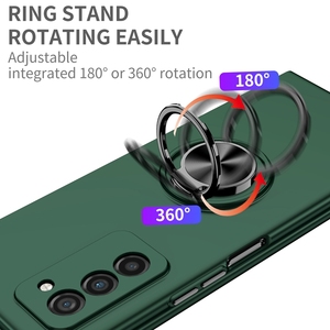 Coque de téléphone rigide avec anneau de maintien pour <span class=keywords><strong>Samsung</strong></span> Galaxy <span class=keywords><strong>Z</strong></span> <span class=keywords><strong>Fold</strong></span> 8 7 6 5 <span class=keywords><strong>4</strong></span> 3 5G <span class=keywords><strong>Fold</strong></span> 2 1, <span class=keywords><strong>support</strong></span> magnétique pour <span class=keywords><strong>voiture</strong></span>, protection intégrale - Product Image 6