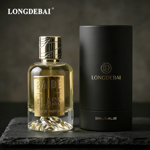 <b>Empty</b> Round Clear Crimp Perfume <b>Glass</b> <b>Bottle</b> 30ml 50ml 100ml Custom Luxury Perfume <b>Bottle</b> With ZAMAC Metal Cap - Product Image 3