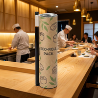 Tube d'emballage pour sushi, hygiénique, alimentaire, biodégradable, en carton, taille et couleur personnalisées, impression CMYK, cadeau artisanal