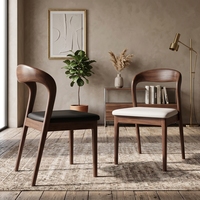Ensemble de table et chaises de salle à manger en bois de style nordique moderne et luxueux, 4/6/8 places, confortable, pour la maison, le bureau, le salon, l'hôtel, minimaliste, en cuir