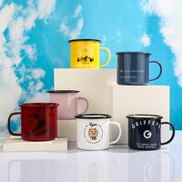 Tasse à café en céramique et ensembles d'outils multifonctionnels pour cadeaux pour hommes de conception nordique créative couvercle pour tasses de camp en émail pour amateurs de plein air