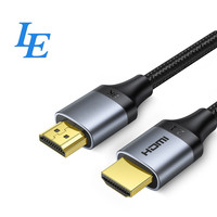 Kabel HDTV 8K 48gbps Kecepatan Tinggi 2.1 60Hz 4K 120Hz Konektor Berlapis Emas Konduktor Tembaga Murni Kombinasi Nilon Terjalin PVC