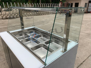 Sandwich commerciale macedonie banco frigorifero display pizza banco insalata <span class=keywords><strong>bar</strong></span> refrigerato - Product Image 3