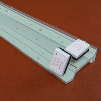 Supports de Mahjong en Acrylique Mint Star avec un Panneau Étoilé Doré sur Acrylique Transparent