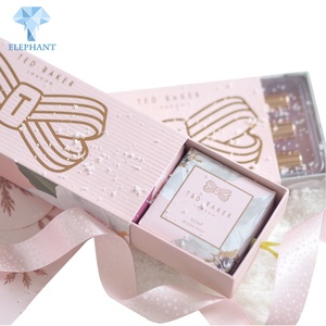 Custom Mini <b>Small</b> Lipstick Cosmetics Wedding Gift Pink Paper Sliding <b>Drawer</b> Box - Product Image 1