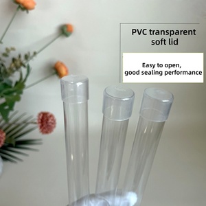 Tabung Kemasan Transparan PC dengan Tutup PVC, Pipa Kemasan Uji Coba, Produk Pipa Plastik Transparan, Kemasan Penyimpanan - Product Image 3