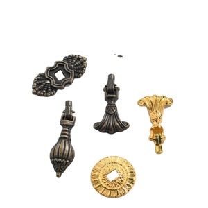European Style Antique Zinc Alloy Single Hole Cabinet <b>Door</b> Handle Bronze Pastoral Wardrobe Drawer Handle - Product Image 3