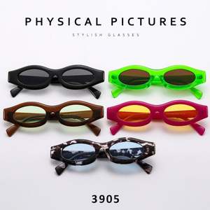 Gafas de Sol Vintage 2025 con Logotipo Personalizado, Color Jelly, Montura Pequeña, Protección UV400, Estilo Y2K, Ojo de Gato, para Hombre y Mujer - Product Image 6