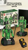 K96150 MOC Ensemble de blocs de construction robot transformable RC programmable 5-en-1, jouet télécommandé déformable DIY, cadeau pour les 10 ans et plus