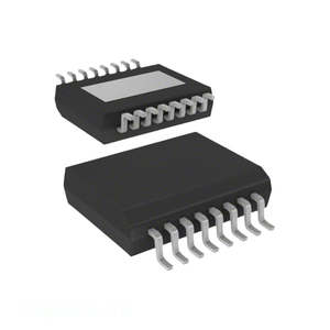 Circuitos Integrados VNQ9025AJTR, Controlador de Alta Potencia de Cuatro Canales con 16 PowerLFSOP (0.154", 3.90mm de Ancho), Gestión de Energía (PMIC) - Product Image 1