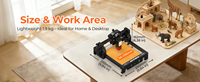 Machine de gravure/découpe à diode portable ACMER S1, facile à utiliser, garantie de 2 ans, zone de travail de 130 x 130 mm, précision de 0,04 mm, bricolage créatif