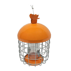 Cage en fil métallique anti-écureuil/déflecteur d'extérieur mangeoire pour oiseaux sauvages avec Double Ports d'alimentation Tube en plastique - Product Image 2