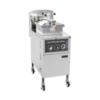 Friteuse à pression à gaz en acier inoxydable certifiée CE, machine à frire le poulet, machine à broaster
