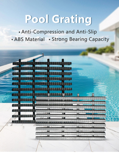 Grille en PVC et ABS <span class=keywords><strong>de</strong></span> qualité supérieure pour gouttière <span class=keywords><strong>de</strong></span> <span class=keywords><strong>piscine</strong></span> avec installation facile - Product Image 2