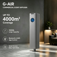Diffuseur de parfum d'air électrique intelligent, vente en gros, 4000 m3, 1,5 l, huile parfumée, diffuseur sans eau, diffuseur d'aromathérapie