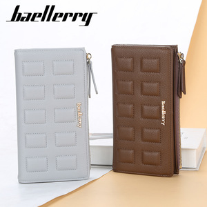 Baellerry Women's Long <b>Wallet</b> Light Blue PU Leather Zipper Card <b>Holder</b> 7 Inch Everyday Use - Product Image 3