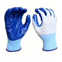 Gants de travail en nylon enduits de nitrile, directement de l'usine, adhérence précise, résistants à l'huile, pour l'assemblage de machines