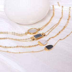 Pulsera Unisex de Estilo Vintage con Dije de Concha y Colgante de Acero Inoxidable Chapado en Oro de 18K, Regalos de Boda, Joyería de Nuevo Diseño - Product Image 6