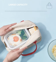 Sac isotherme portable double couche imperméable grande capacité, style macaron, tendance, frais, simple, épaissi et écologique