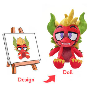 DDP送料Manfacetuer No Moqカスタムぬいぐるみ最新素材ソフトぬいぐるみデザインぬいぐるみフィギュアおもちゃ - Product Image 1