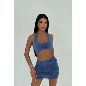 Ensemble de costume pour femme Indigo Rose Detail, jupe élégante - Product Image 2