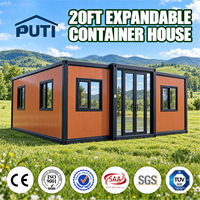 Maisons préfabriquées portables de luxe 20 pieds, 30 pieds, 40 pieds, norme australienne, maisons préfabriquées extensibles, maison-conteneur