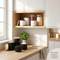 Cuisine moderne couvercle en bois design hermétique récipient de stockage des aliments en porcelaine pot boîte à café en céramique avec logo personnalisé
