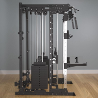 Smith Machine d'usine, cage de musculation commerciale, rack de squat, entraîneur multifonctionnel à câble croisé, rack de gantry, exercice de musculation