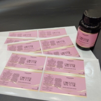 Étiquette autocollante personnalisée avec votre logo, autocollant en papier imperméable pour bouteille cosmétique, pot, emballage de produits ménagers