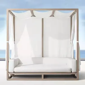 Terrassen möbel luxuriöser Garten Garten Lounge Set Outdoor Teak Sofa und Aluminium möbel