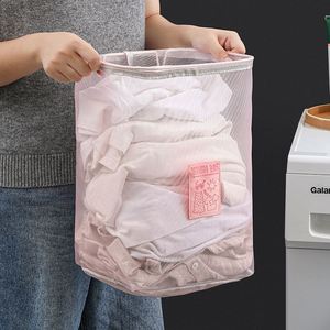 Wall-Mounted Folding <b>Laundry</b> Basket Collapsible Household Clothes <b>Storage</b> Organizer for Dirty Clothes - Product Image 5