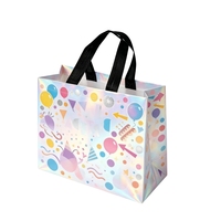 Großhandel Maßgefertigte Vliesstoff-Partytasche mit Cartoon-Muster und Schwarzem Griff, Geschenktasche für Kinder