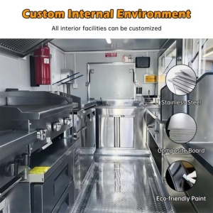 <strong>Food</strong> Trailer Mobile <strong>Food</strong> <strong>Cart</strong> <strong>Fast</strong> <strong>Food</strong> Truck Full Kitchen Equipment Outdoor Rust Resistant Aluminum Easy Assembly Ice Chips - Product Image 3