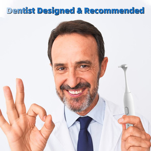 Hilo dental eléctrico FH01, 50 cabezales con raspador de lengua para cuidado bucal, uso en el hogar y salón de belleza - Product Image 5