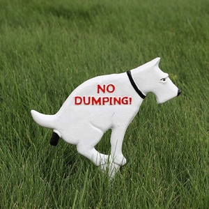 City Farmhouse Antiques No Dumping Dog Poop Yard <strong>Sign</strong> to <strong>Keep</strong> Dogs <strong>off</strong> <strong>Grass</strong> and Garden - Product Image 6