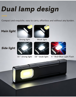 Linterna de Bolsillo EDC Compacta, Recargable, LED, con Clip, COB, Portátil, Magnética, para Llavero, Trabajo, Camping, Emergencias
