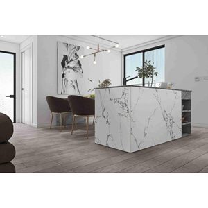 Rivestimento Murale in PVC Bianco Lucido Macarel 2600x540mm Spessore 3mm per Bagno e Cucina - Product Image 1
