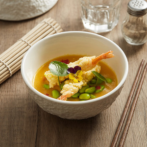 ชุดชามเซรามิกเคลือบดีไซน์มินิมอลขายดี สไตล์ใหม่สร้างสรรค์ สำหรับร้านอาหารระดับไฮเอนด์ ชามขนาดเล็ก - Product Image 3