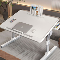 Vouwbare draagbare computerbureau van aluminiumlegering voor studenten slaapzaal, erker, studie en gebruik naast het bed