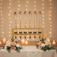 Présentoir de parfums et d'huiles essentielles avec 6 pompes, pour flacons de 375ml, 500ml, 750ml, idéal pour distributeurs spécialisés