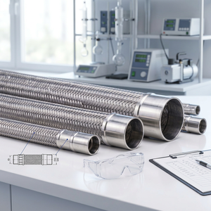 Manguera Flexible de Acero Inoxidable de Alta Presión para Aplicaciones Industriales de Transferencia de Líquidos Higiénicos - Product Image 3