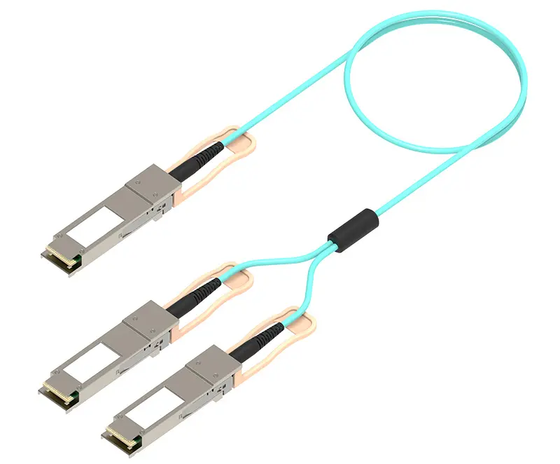 맞춤형 길이 송수신기 모듈 AOC 액티브 옵티컬 케이블 40G 100G 200G SFP SFP28 QSFP28 QSFP56 1m 2m 3m 5m 10m 20m 30m