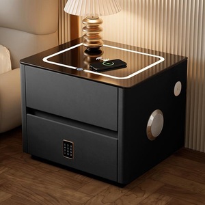 Mesita de Noche Bitinnov con Diseño de Cerradura Antirrobo, Estilo Nórdico Moderno para Dormitorio o Sala de Descanso - Product Image 6