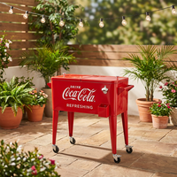Glacière isotherme 80Qt 75L pour patio, camping et extérieur, avec roues
