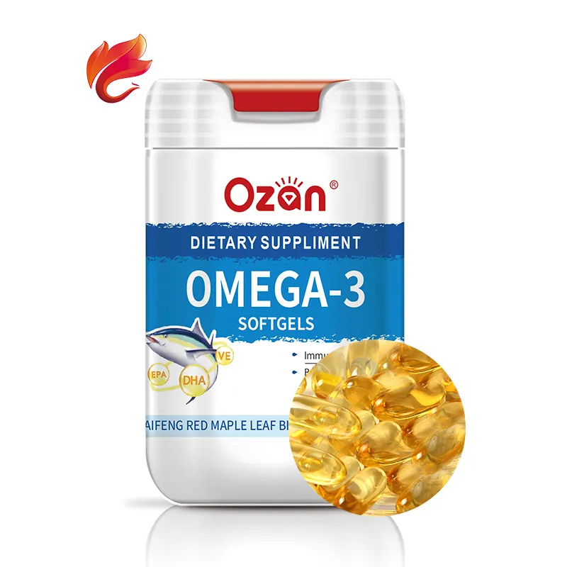 Omega 3 어유 Softgel 캡슐 뇌 보충교재 밀어주는 캡슐 제조자