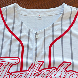 OEM All-Over Print Knitted <b>100</b>% <b>Polyester</b> 220 GSM Quick-Dry Custom Logo Pattern Men's Short Sleeve Baseball T-<b>Shirt</b> - Product Image 5